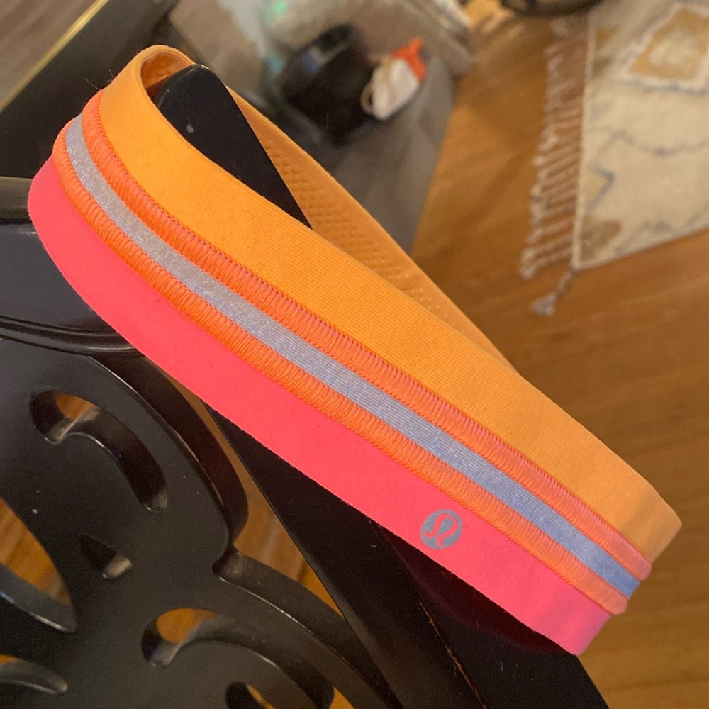 Lululemon Athletica Orange and Pink Headband